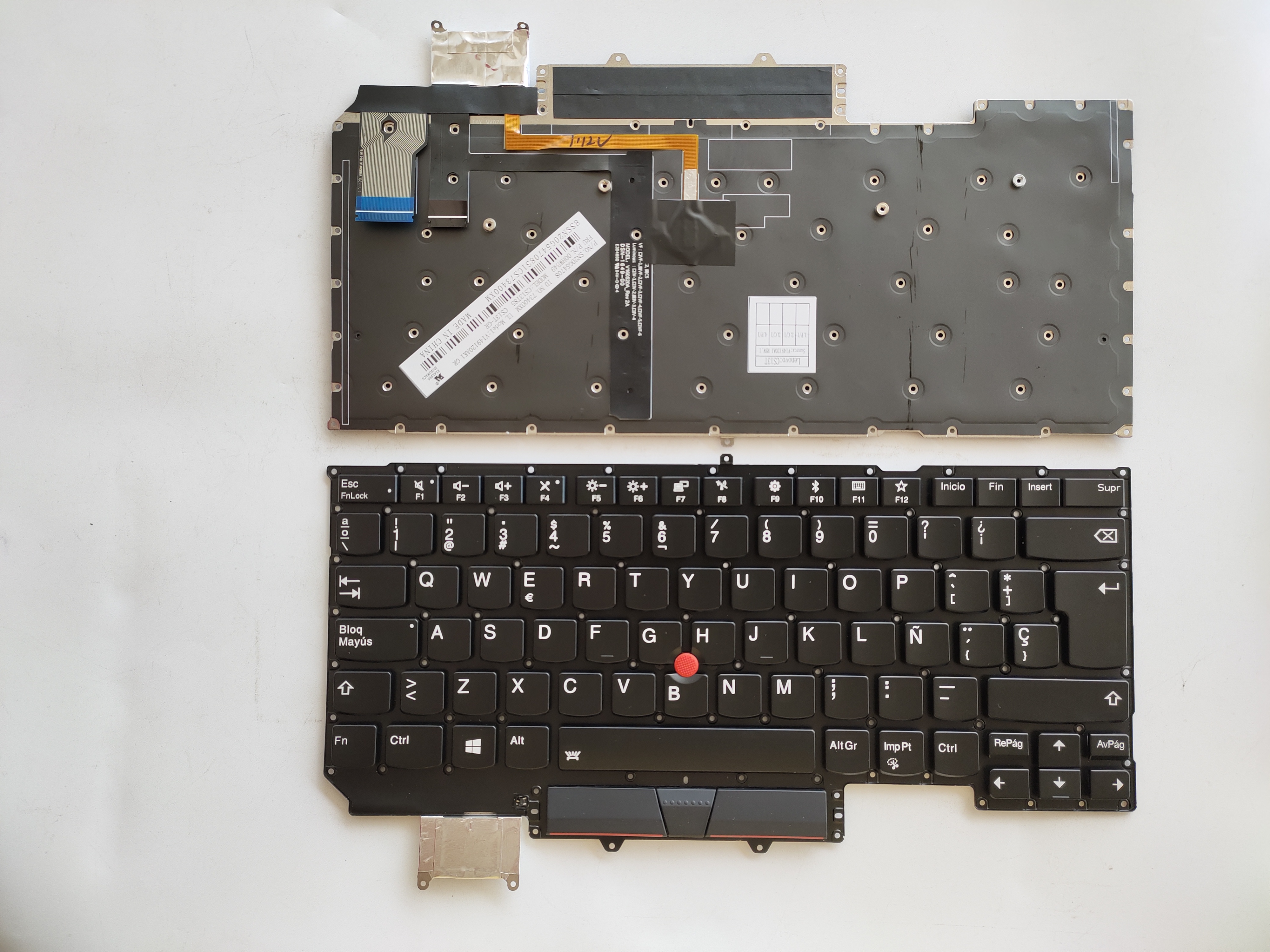 Picture of New Replacement Laptop Keyboard For IBM X1C 2017/X1C 2018/X1 Carbon 5th/X1 Carbon 6th BLACK With Point Backlit (OEM) SP Layout